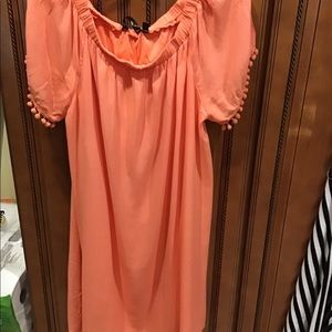 Mlle Gabrielle peach Women’s Sz Large dress lounge